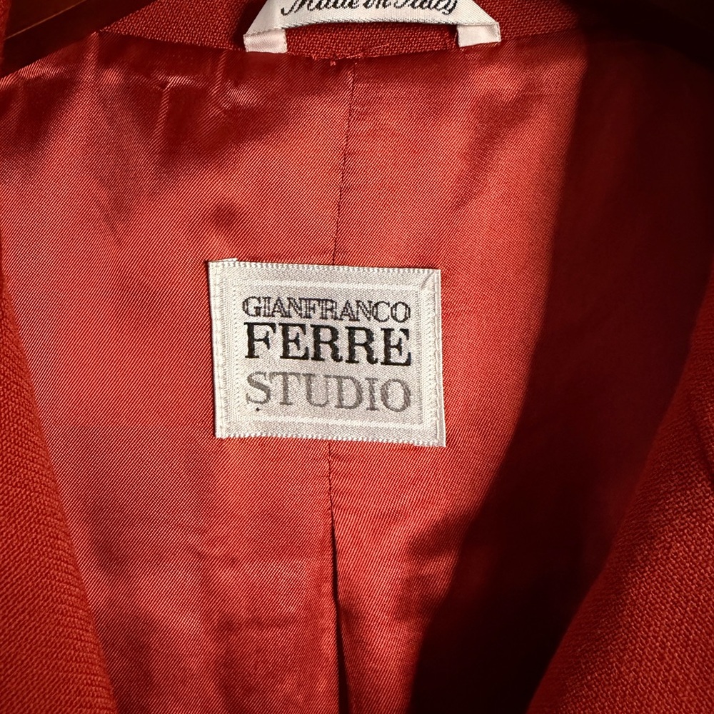 Gianfranco Ferré Studio Red Blazer Made in Italy - Picture 2 of 6